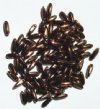 100 3x11mm Metallic Bronze Dagger Beads